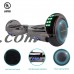 UL2272 Certified Bluetooth 6.5" Hoverboard Two Wheel Self Balancing Scooter Chrome Rainbow   